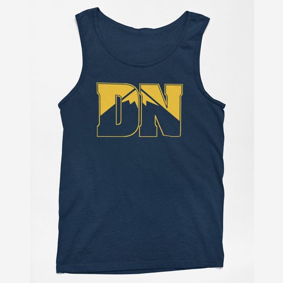 NEW Denver Nuggets 2003 DN Initials Logo Elements Tank Top NAVY - Picture 1 of 2